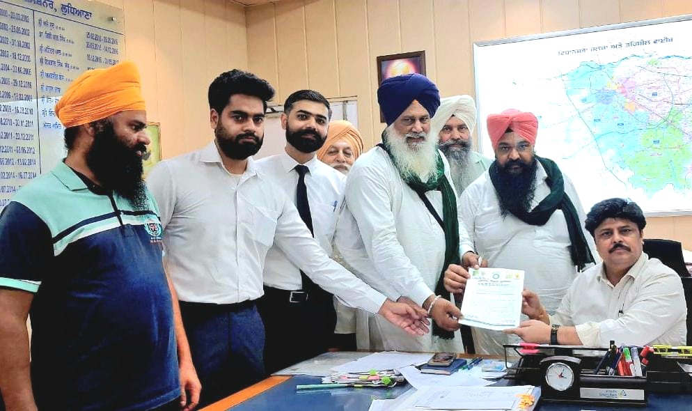 A demand letter given to the Deputy Commissioner under the leadership of Jathedar Angrez Singh Sandhu